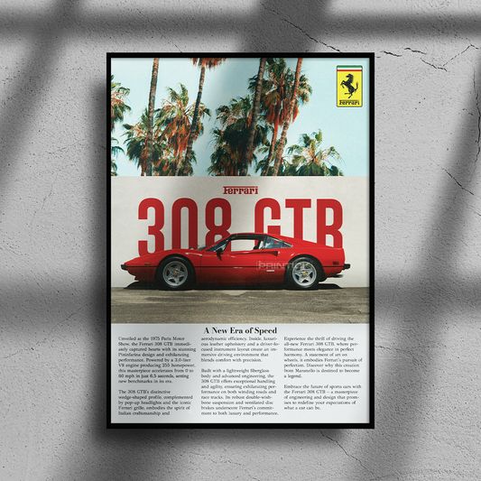 Ferrari 308 GTB Poster