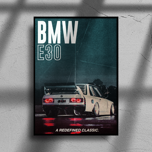 BMW E30 Poster