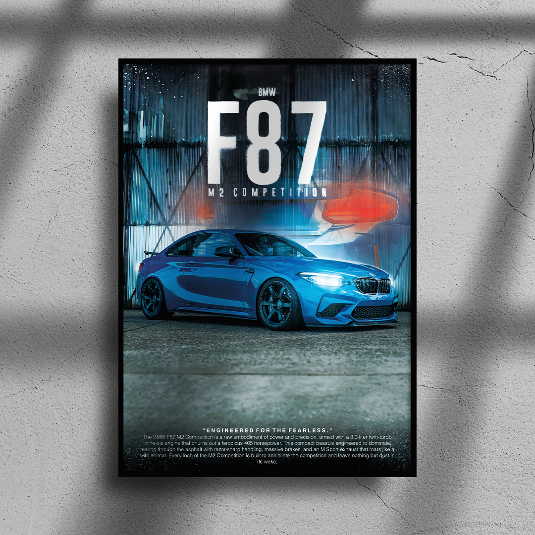 BMW F87 M2 Competition Poster