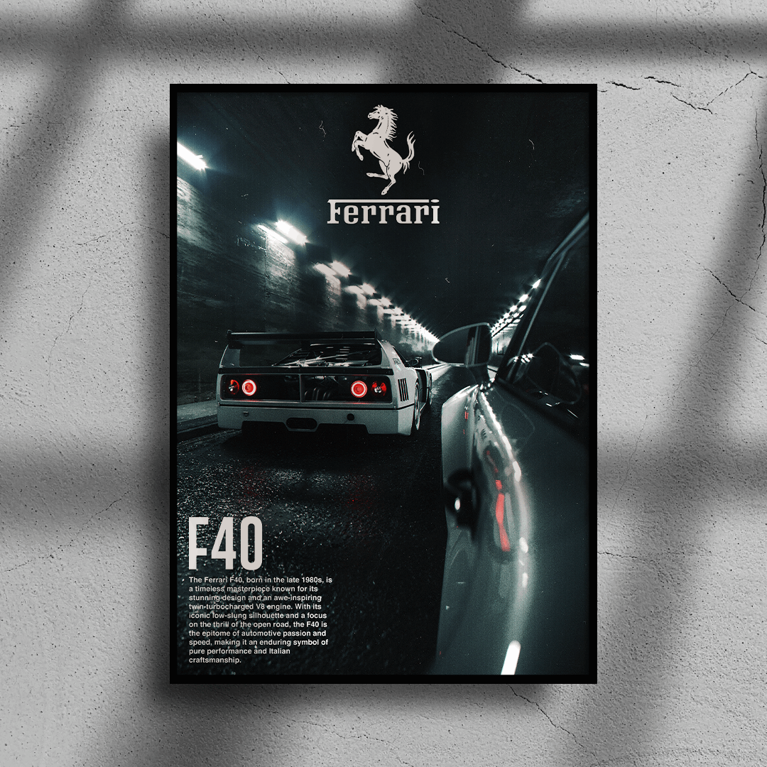 Ferrari F40 Poster