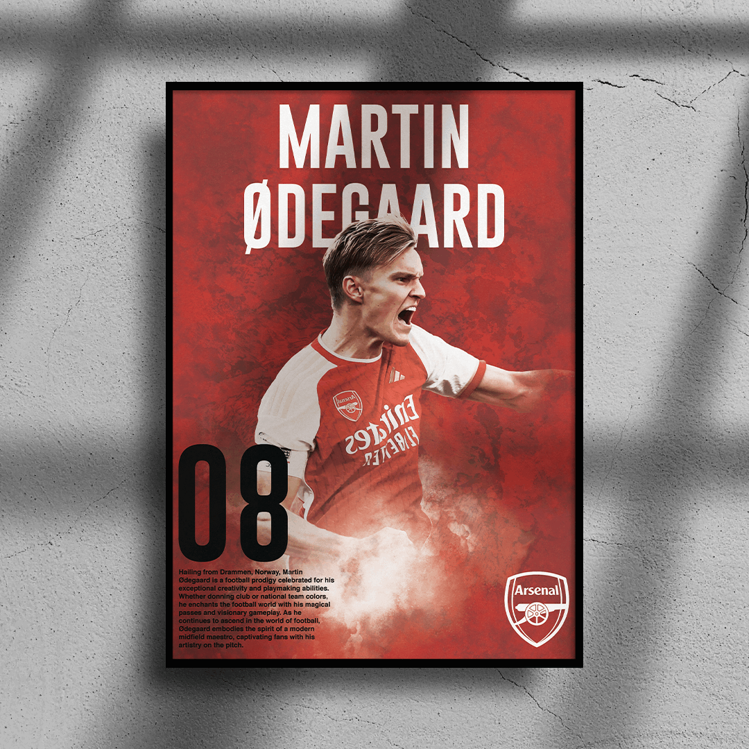 Arsenal Odegaard Poster