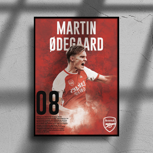 Arsenal Odegaard Poster