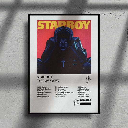 Starboy The Weeknd Poster